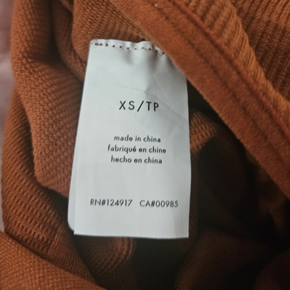 We Wore What Rib Jumpsuit Bodysuit Women's Size XS Brown Color - Picture 5 of 6